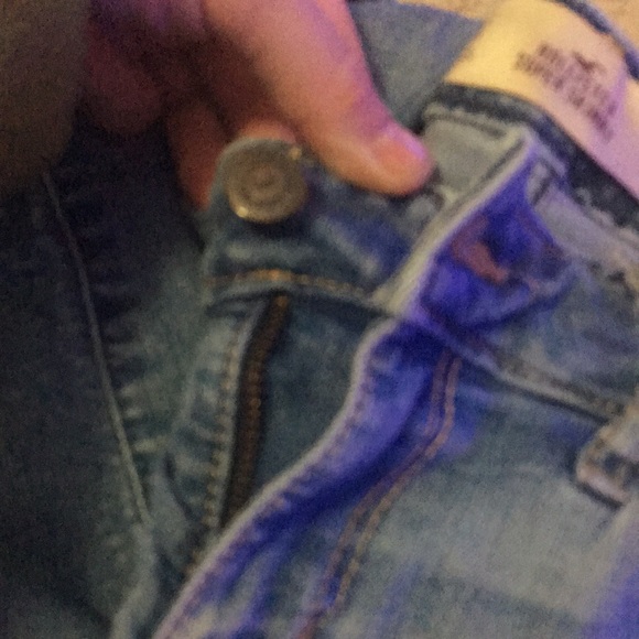 0 regular distressed hollister skinny jeans light wash - Picture 2 of 6